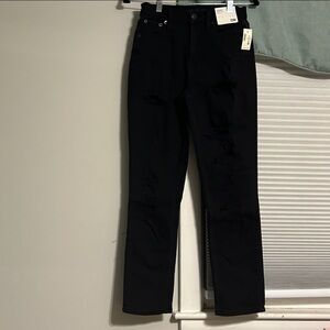 Aeropostale Black mom stretch distressed Jeans